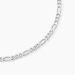 Cha&icirc;ne Vivian Maille Alternee 1/3 Argent Blanc - Chaines Homme | Histoire d&rsquo;Or