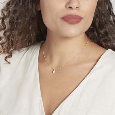 Pendentif Mabila Or Jaune Oxyde De Zirconium - Pendentifs Femme | Histoire d’Or