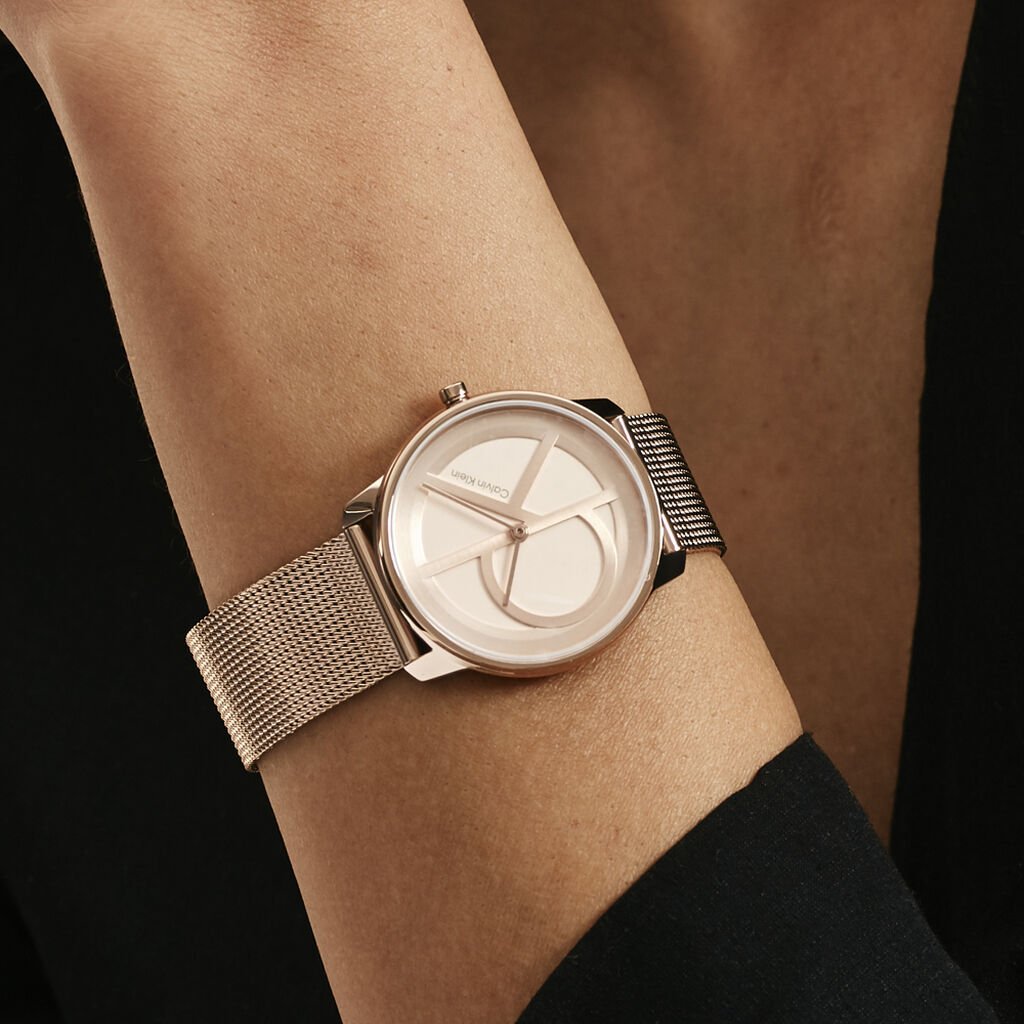 Montre Calvin Klein Iconic Mesh Rose - Montres Femme | Histoire d’Or