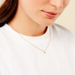 Collier Oliviane Argent Jaune Oxyde De Zirconium - Colliers fantaisie Femme | Histoire d&rsquo;Or