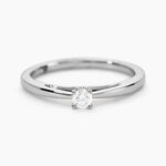 Bague Solitaire Iris Or Blanc Diamant - Bagues solitaires Femme | Histoire d&rsquo;Or