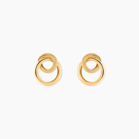 Boucles D'Oreilles Puces Ivor Or Jaune - Clous d'oreilles Femme | Histoire d&rsquo;Or