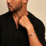Bracelet Jonc Pulse Argent Blanc - Bracelets joncs Homme | Histoire d&rsquo;Or