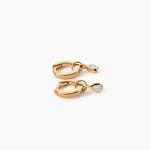 Cr&eacute;oles Lorianne Plaqu&eacute; Or Jaune Oxyde De Zirconium - Boucles d'oreilles cr&eacute;oles Femme | Histoire d&rsquo;Or