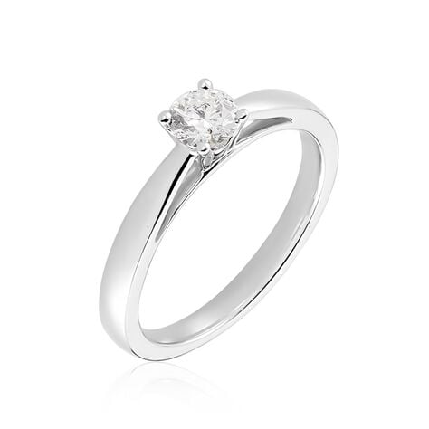 Bague Iris Platine Blanc Diamant - Bagues solitaires Femme | Histoire d&rsquo;Or