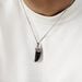 Collier Acier Blanc Ludvik Agate - Colliers fantaisie Homme | Histoire d’Or