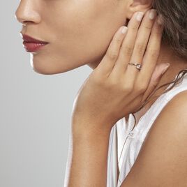 Bague Or Blanc Tiphaine Topaze - Bagues solitaires Femme | Histoire d’Or