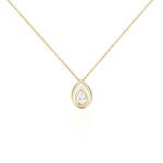 Collier Loetitia Plaqu&eacute; Or Jaune Oxyde De Zirconium - Colliers Femme | Histoire d&rsquo;Or