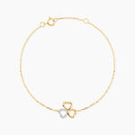 Bracelet Or Jaune Helisende Diamants - Bracelets cha&icirc;ne Femme | Histoire d&rsquo;Or