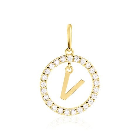Pendentif Gabe Or Jaune Oxyde De Zirconium - Pendentifs Femme | Histoire d’Or