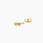 Boucles D'Oreilles Puces Annie-Francoise Argent Dor&eacute; A L'Or 750/1000 - Boucles d'oreilles fantaisie Femme | Histoire d&rsquo;Or