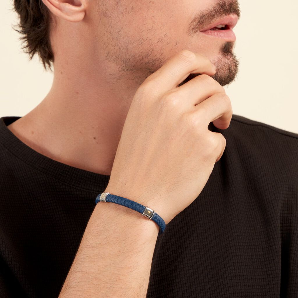 Bracelet Jourdan Selimata Acier Bicolore - Bracelets Homme | Histoire d’Or