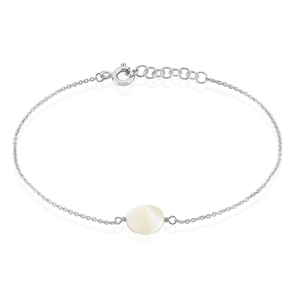 Bracelet Sirene Argent Blanc Nacre - Bracelets Femme | Histoire d&rsquo;Or