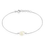 Bracelet Sirene Argent Blanc Nacre - Bracelets Femme | Histoire d&rsquo;Or