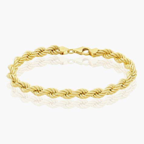 Bracelet Jerry Maille Corde Or Jaune - Bracelets chaîne Femme | Histoire d’Or