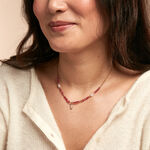 Collier Attila Acier Dor&eacute; Quartz Jade - Colliers fantaisie Femme | Histoire d&rsquo;Or