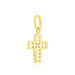 Pendentif Canice Croix Or Jaune Oxyde De Zirconium - Pendentifs Communion Femme | Histoire d’Or