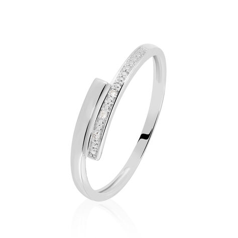 Bague Abigaelle Or Blanc Diamant - Bagues avec pierre Femme | Histoire d’Or