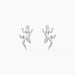 Boucles D'oreilles Puces Ivelyse Argent Blanc - Boucles d'oreilles fantaisie Femme | Histoire d’Or