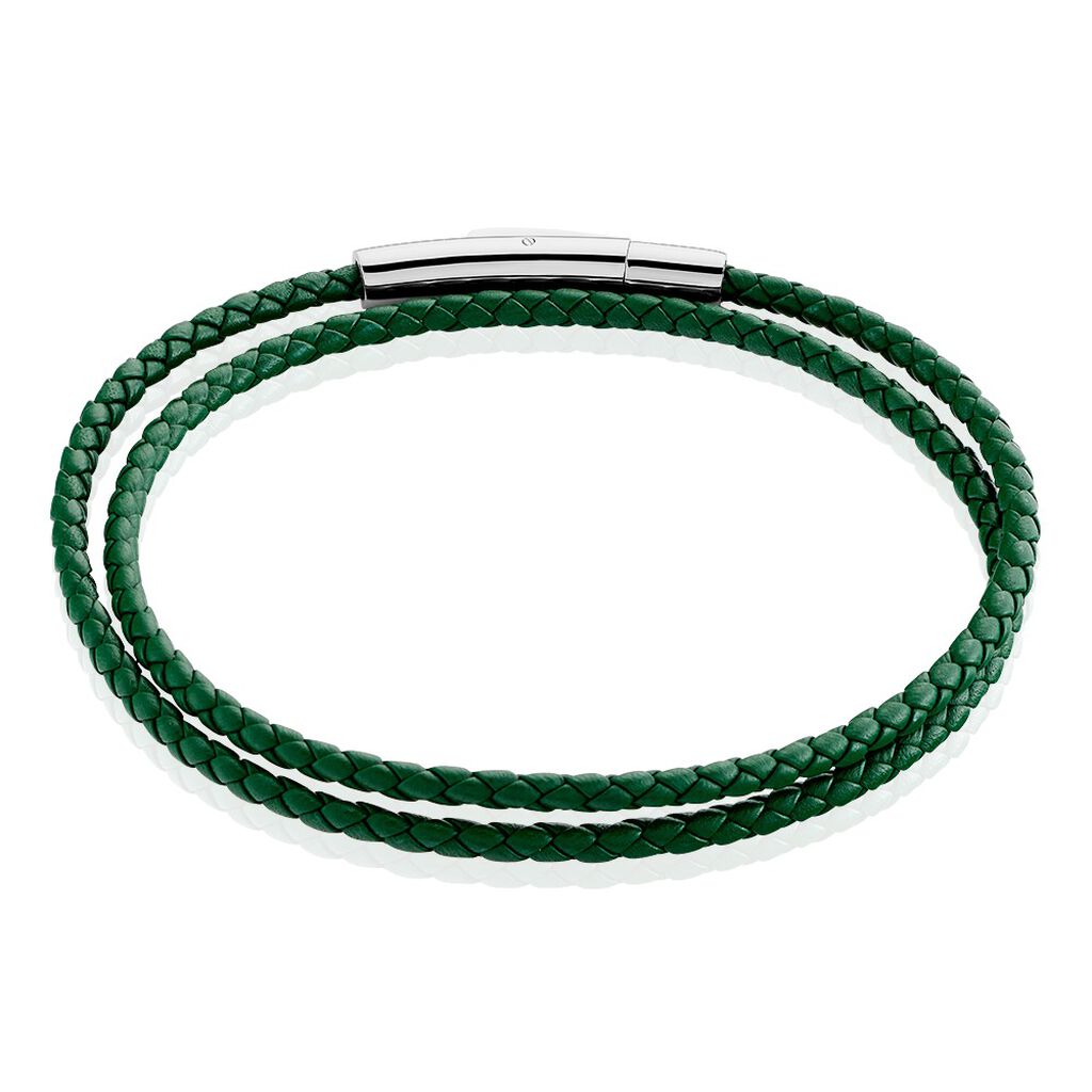 Bracelet Calvino Acier Blanc - Bracelets Cuir Homme | Histoire d&rsquo;Or