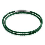 Bracelet Calvino Acier Blanc - Bracelets Cuir Homme | Histoire d&rsquo;Or