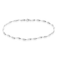 Bracelet Izar Torsadee Or Blanc