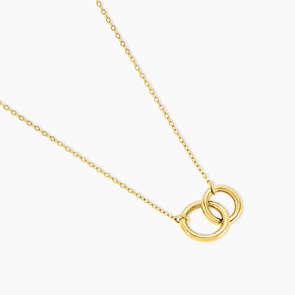 Collier Fino Acier Jaune - Colliers fantaisie Femme | Histoire d&rsquo;Or