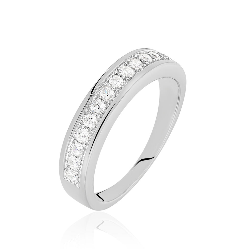Bague Cecelia Argent Blanc Oxyde De Zirconium - Bagues avec pierre Femme | Histoire d’Or