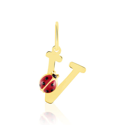 Pendentif Helidie Coccinelle Lettre Or Jaune - Pendentifs Enfant | Histoire d’Or