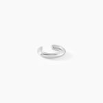 Bague D'oreille Unitaire Ollie Argent Blanc - Boucles d'oreilles fantaisie Femme | Histoire d&rsquo;Or