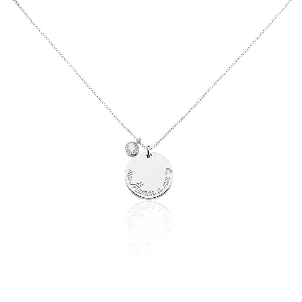 Collier Argent Blanc Raimbaut Oxyde De Zirconium - Colliers fantaisie Femme | Histoire d’Or