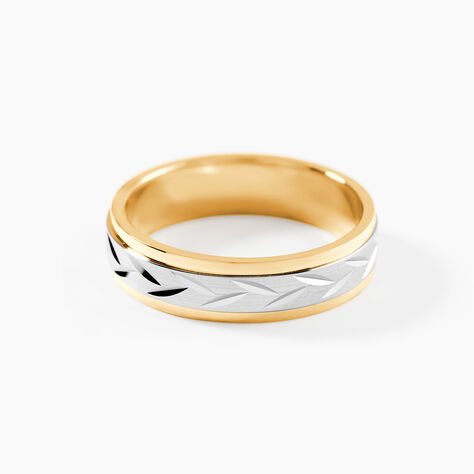 Alliance Effet Epi Mat Or Bicolore - Alliances Unisex | Histoire d&rsquo;Or