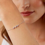 Bracelet Eclat d'Aurore Argent Blanc Oxyde De Zirconium - Bracelets Femme | Histoire d&rsquo;Or