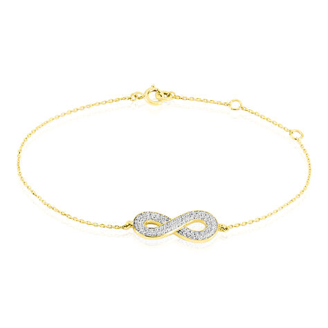 Bracelet Mariquita Or Jaune Oxyde De Zirconium - Bracelets Femme | Histoire d’Or