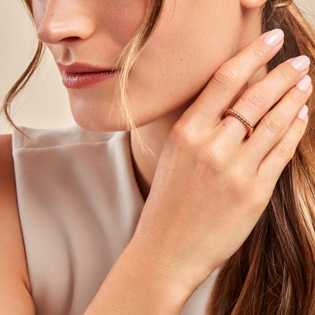 Bague Nelsie Plaqué Or Doré - Bagues fantaisie Femme | Histoire d’Or
