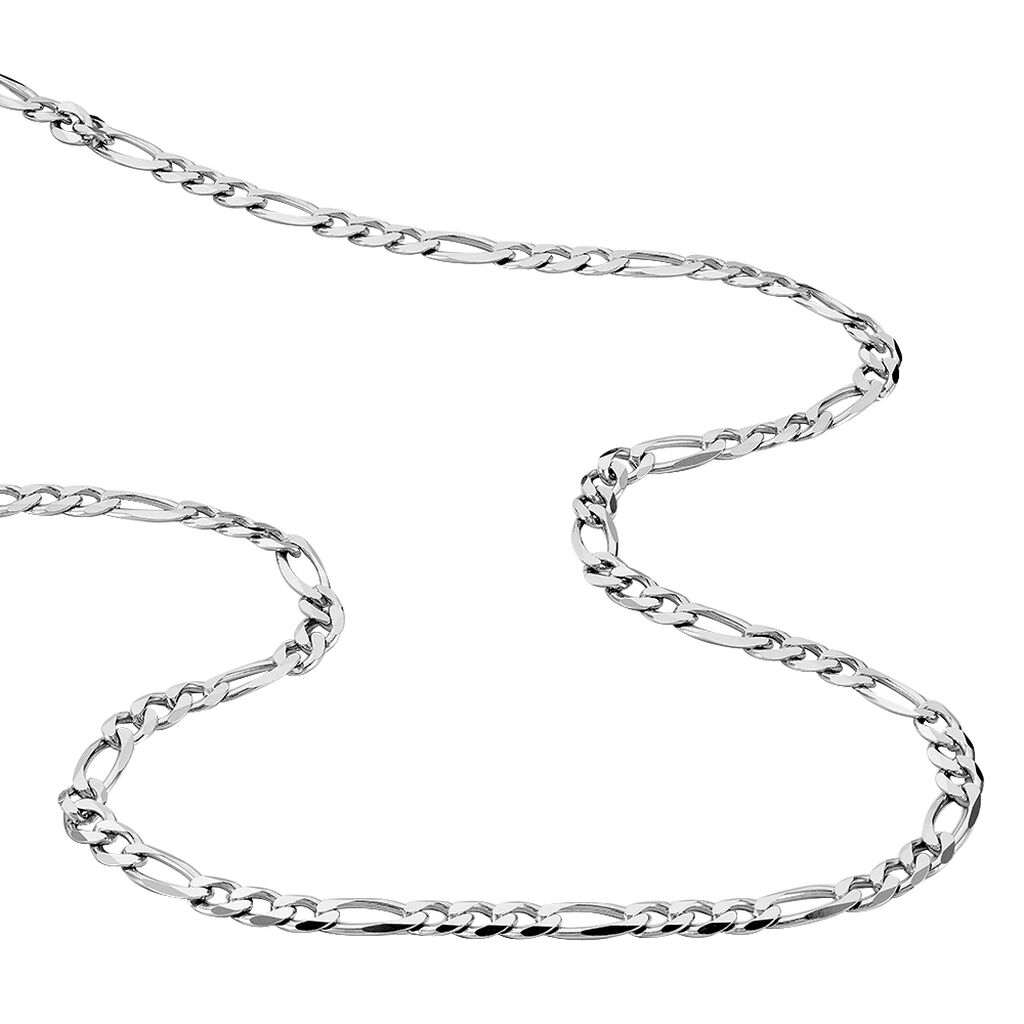 Collier Vivian Argent Blanc - Chaines Homme | Histoire d’Or