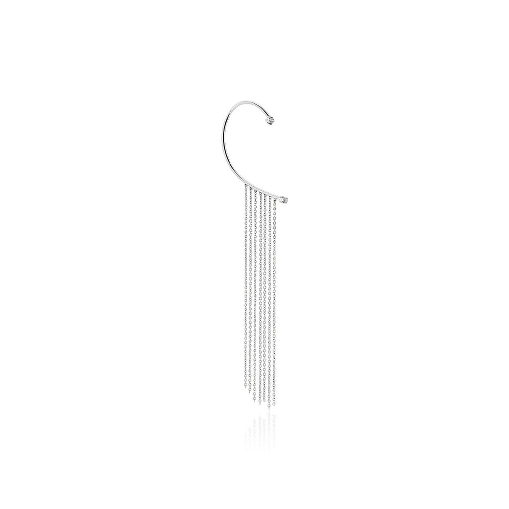 Bijou D'oreille Unitaire Nexus Argent Blanc Oxyde De Zirconium - Boucles d'oreilles fantaisie Femme | Histoire d’Or