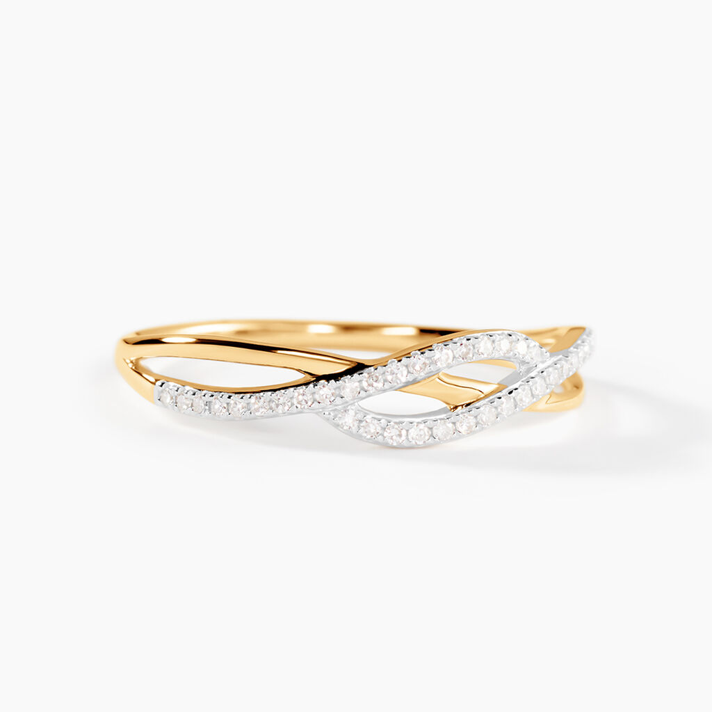 Bague Ursulla Or Jaune Diamant - Bagues avec pierre Femme | Histoire d&rsquo;Or