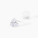 Boucles D'oreilles Puces Eleanor Fleur Or Blanc Oxyde De Zirconium - Clous d'oreilles Femme | Histoire d’Or