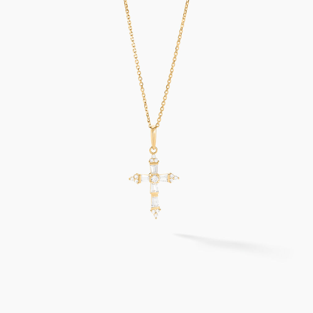 Pendentif Or Jaune Neottie Oxydes - Pendentifs Femme | Histoire d’Or