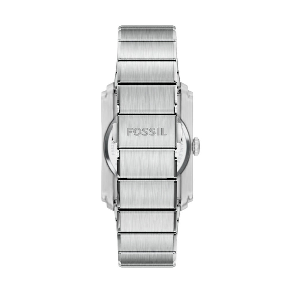 Montre Fossil Carraway Jumping Hour Argent&eacute; - Montres &eacute;tanches Homme | Histoire d&rsquo;Or