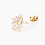 Boucles D'oreilles Puces Bleuenn Plaqu&eacute; Or Jaune Oxyde De Zirconium - Boucles d'oreilles fantaisie Femme | Histoire d&rsquo;Or