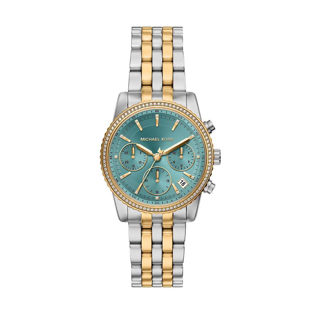 Montre Michael Kors Mini Bryant Turquoise - Montres Femme | Histoire d&rsquo;Or