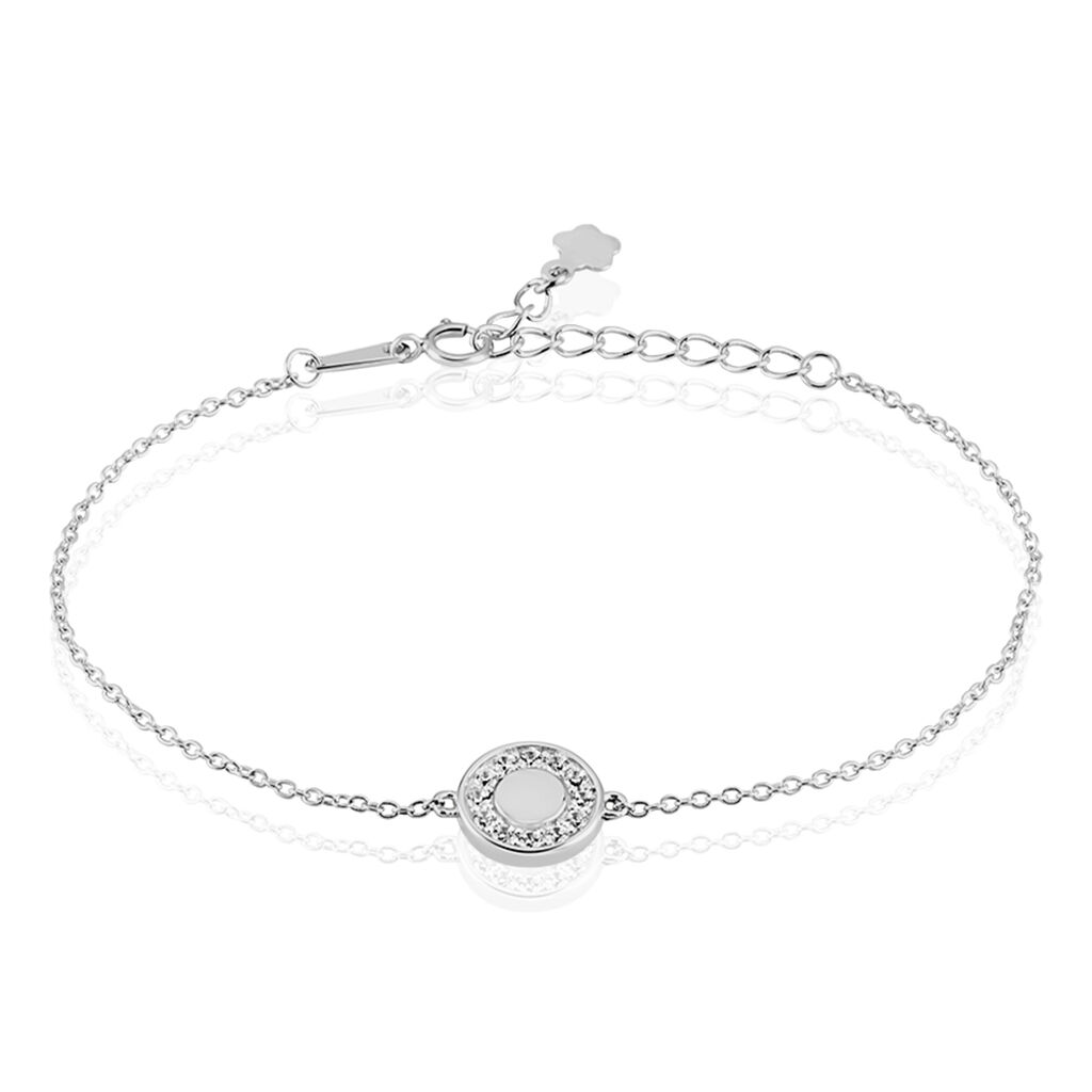 Bracelet Amory Argent Blanc Oxyde De Zirconium - Bracelets fantaisie Femme | Histoire d’Or