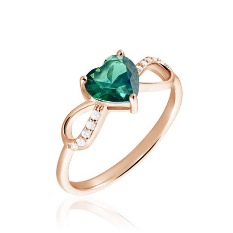 Bague Argent Rose Atieno Oxyde De Zirconium - Bagues solitaires Femme | Histoire d’Or