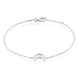 Bracelet Aisha Argent Blanc Oxyde De Zirconium - Bracelets fantaisie Femme | Histoire d’Or