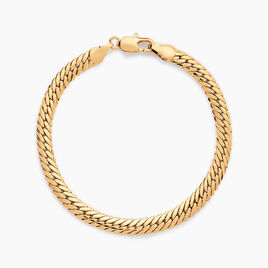 Bracelet Messaline Plaqué Or Jaune - Bracelets chaîne Femme | Histoire d’Or