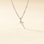 Pendentif Ionia Lettre Or Blanc - Pendentifs Famille | Histoire d&rsquo;Or