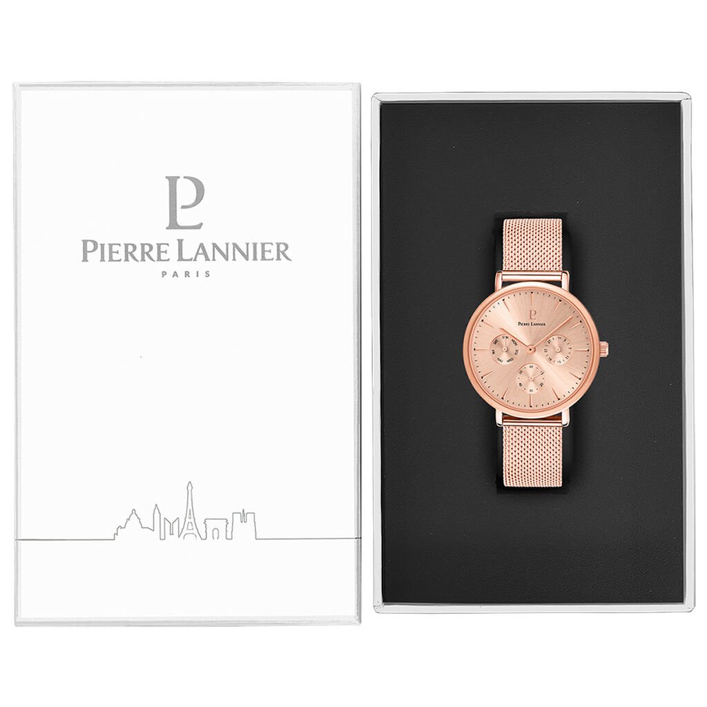 Montre Pierre Lannier Symphony Rose - Montres Femme | Histoire d&rsquo;Or