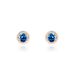 Boucles D'oreilles Puces Or Rose Maeva Topazes Oxydes De Zirconium - Clous d'oreilles Femme | Histoire d’Or